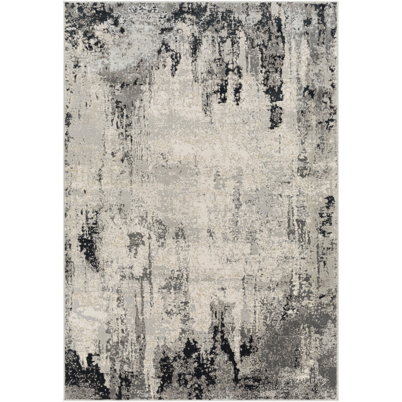 Abstract Indoor Rug, Rectangle 4'3" x 5'11"