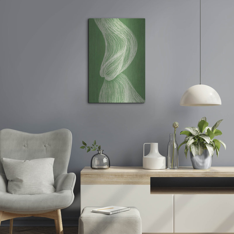 Art mural en métal Winston Porter «Emerald Motion 2» par Incado, H 24 po x l 16 po