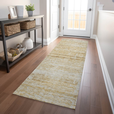 Premium Machine Washable Gerardo Gold Rug