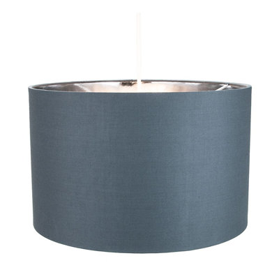 Contemporary Cotton Lamp/Light Shade with Shiny Paper Inner