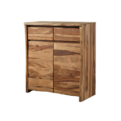100cm Wide 2 Drawer Solid Wood Highboard