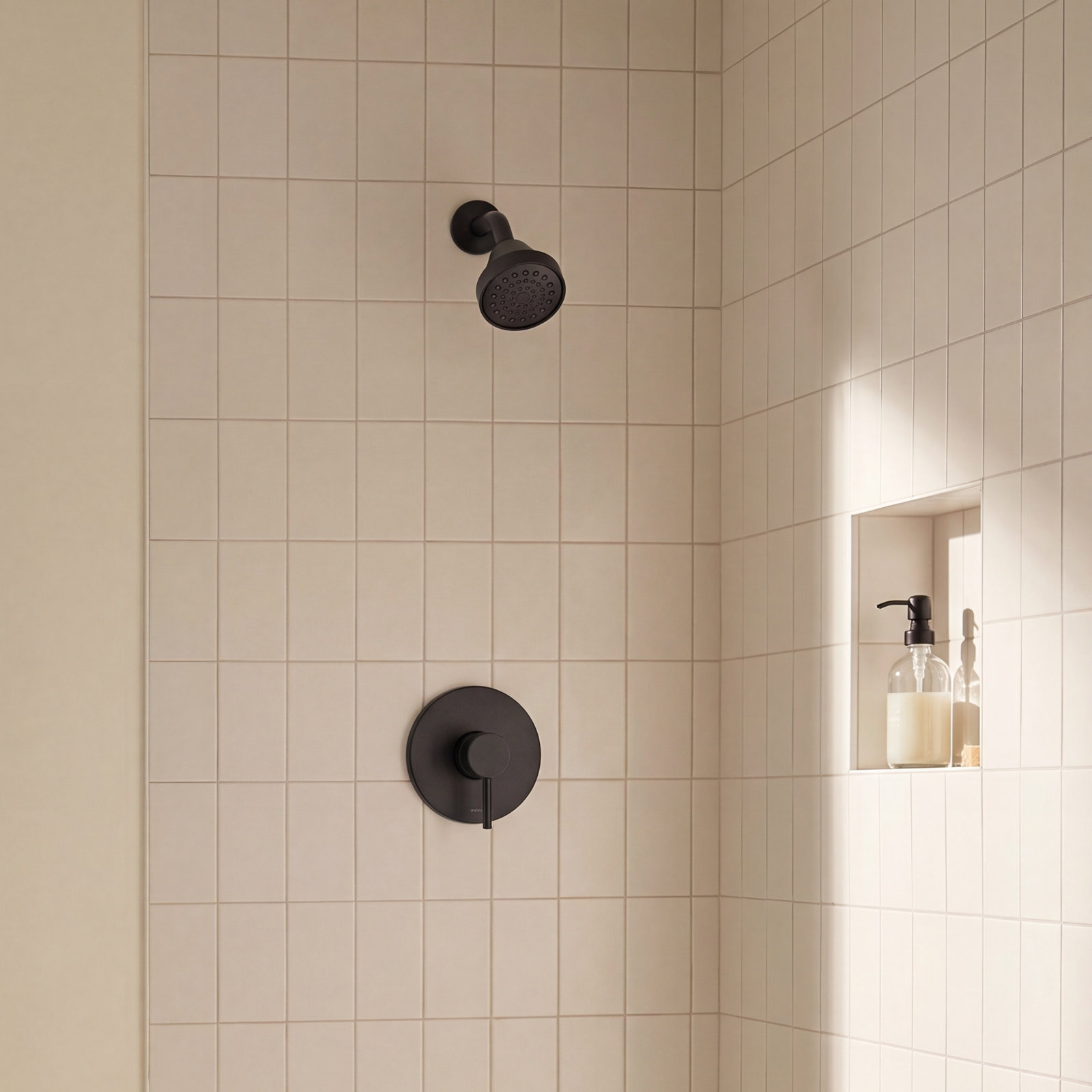 Align Shower Faucet Trim, Matte Black