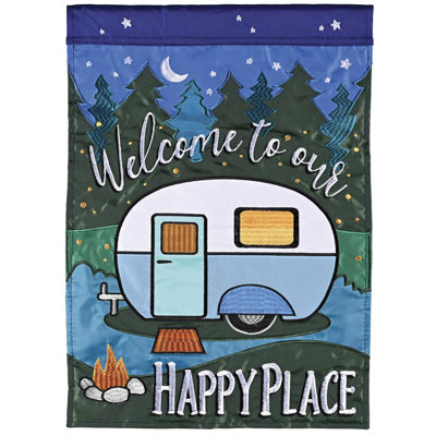 Garden Flag Welcome To Our Happy Place