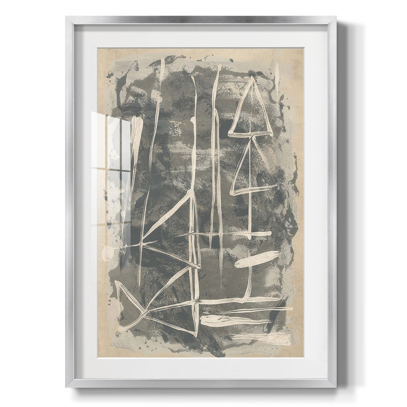 Mapa Linea I -Framed Print