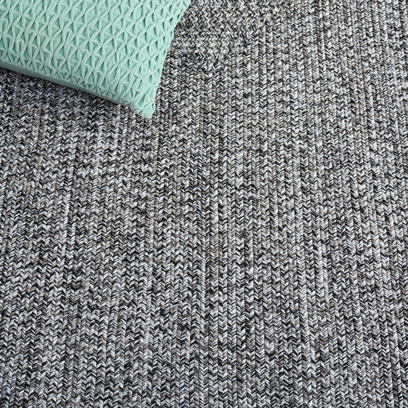 Braided 260 Hand Woven Performance Machine Washable No Pattern Rug, Rectangle 3' x 5'
