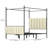 Upholstered Metal Canopy Bed-1280402147-1280402149