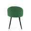 Adrianah 47cm H Tufted Velvet Upholstered Upholstered Back Side Chair in Green