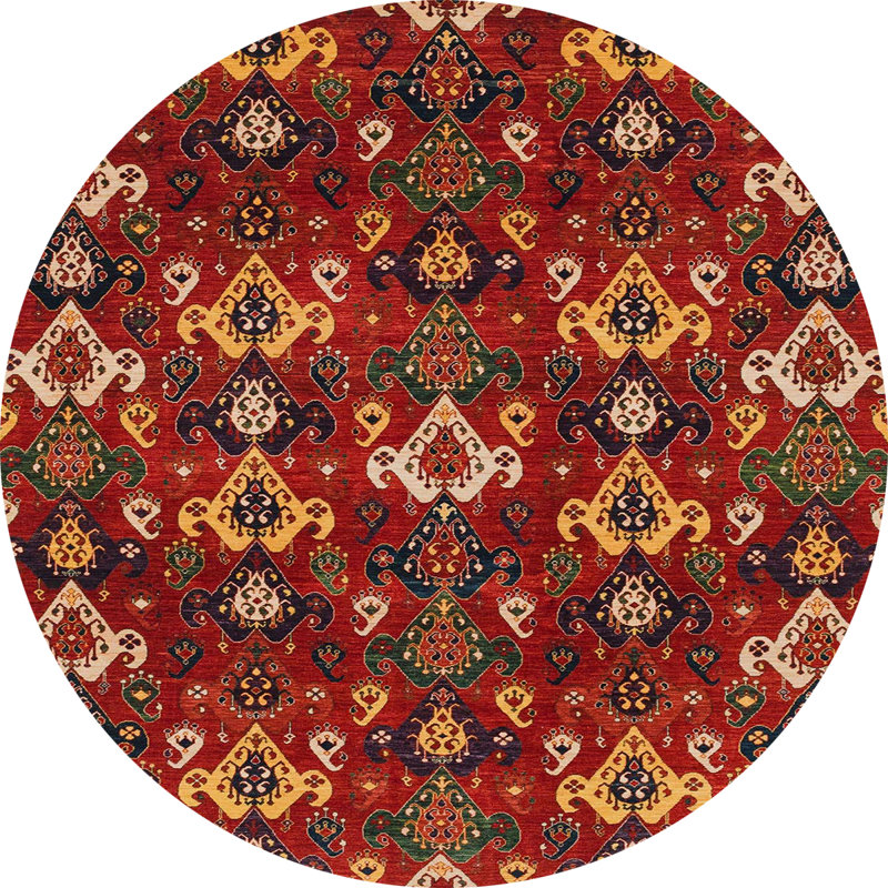 Tapis abstrait 4112, Rond 4 pi