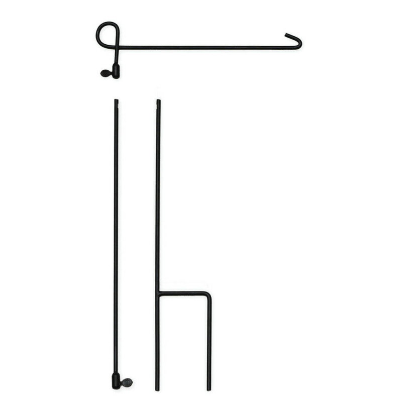 42" Metal Garden Flagpole (3 Piece KD)