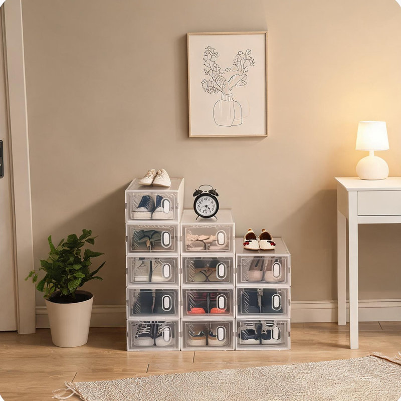Rangement et organisation à domicile 9,1 x 13 x 5,5 po avec rangement pour boîtes à chaussures sans outils