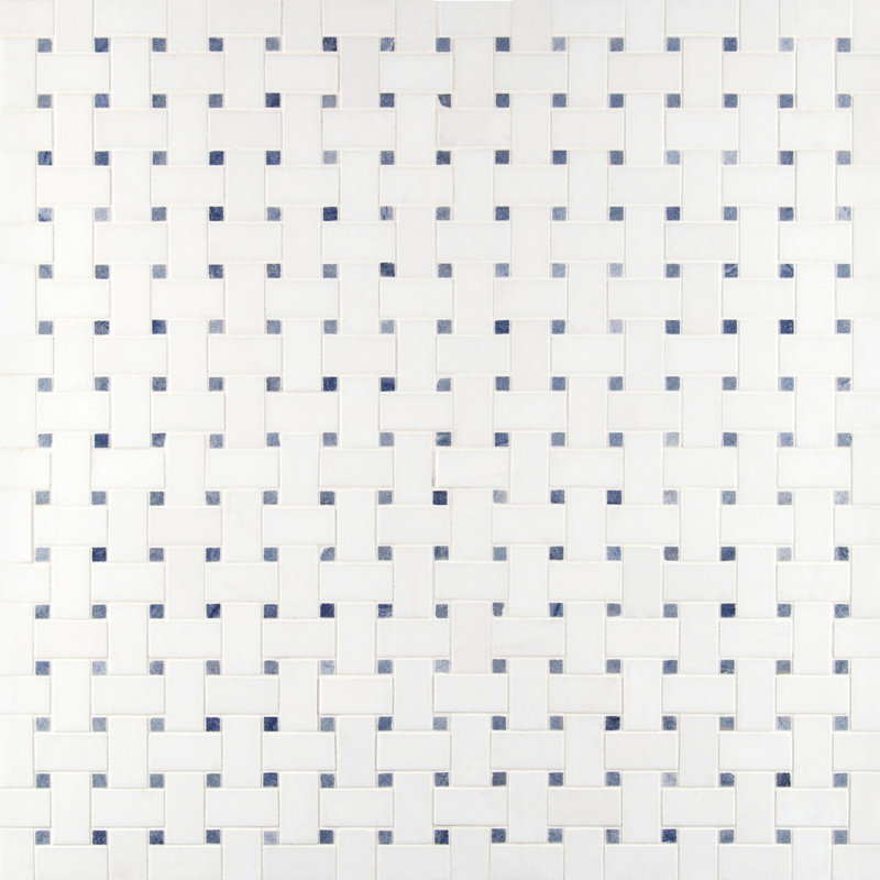 Loredana Weave 12 in. x 12 in. Polished Marble Mosaic Floor and Wall Tile