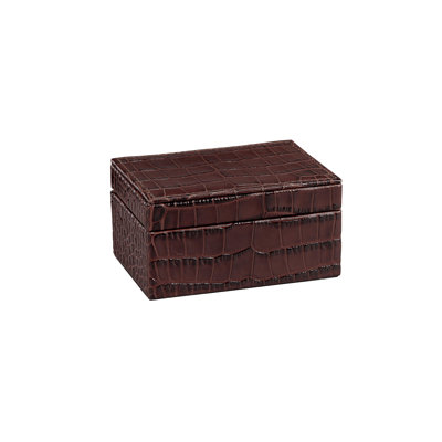 Graphic Image Small Box, Leather