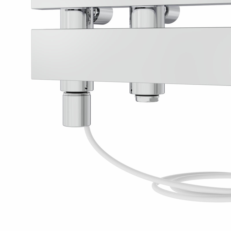 Carralero Designer Towel Rail Heated Towel Rails, 120cm H x 45cm W x 7.35cm D, Chrome