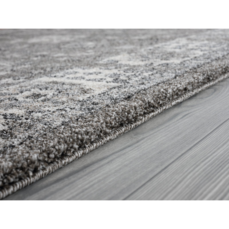 Tapis gris rêve abstrait Kinch, Rectangle 7 pi 10 po x 10 pi 6 po