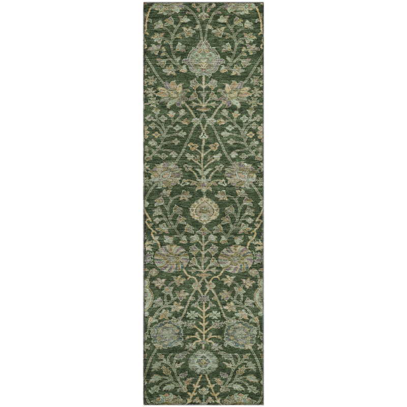 Premium Machine Washable Alexa AMF1087 Floral Rug, Runner 2'3" x 7'6"