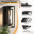 Jarrow Wrought Iron and Glass Outdoor Wall Light (Set of 2)-449143345-449143348