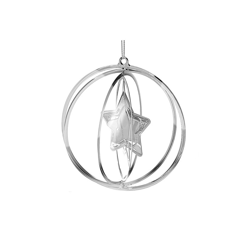 4.75'' Metal Holiday Shaped Ornament