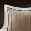 Ensemble d'édredon 7 pièces en faux suède beige-122118740-122118738