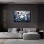 Art mural en verre «White Tiger Parmi Les Fleurs» par MomArt-320112909