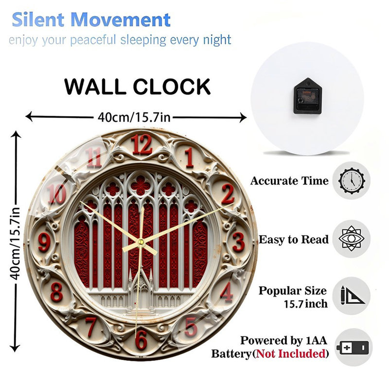 Horloge murale 16 po