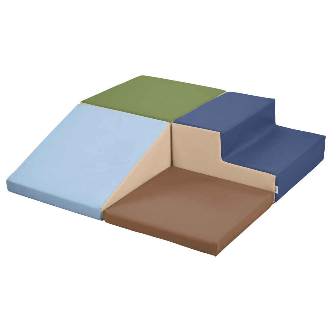 ECR4Kids SoftZone Junior Little Me Corner Climber, Beginner Playset, Hands and Feet, 4-Piece ECR4Kids