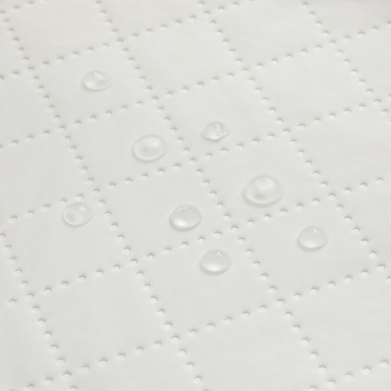 Graco Gray and White Oval Contoured Changing Pad with Cover
