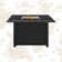 Elijah Square Steel Propane Smokeless Fire Pit Table with Hidden Fuel Tank