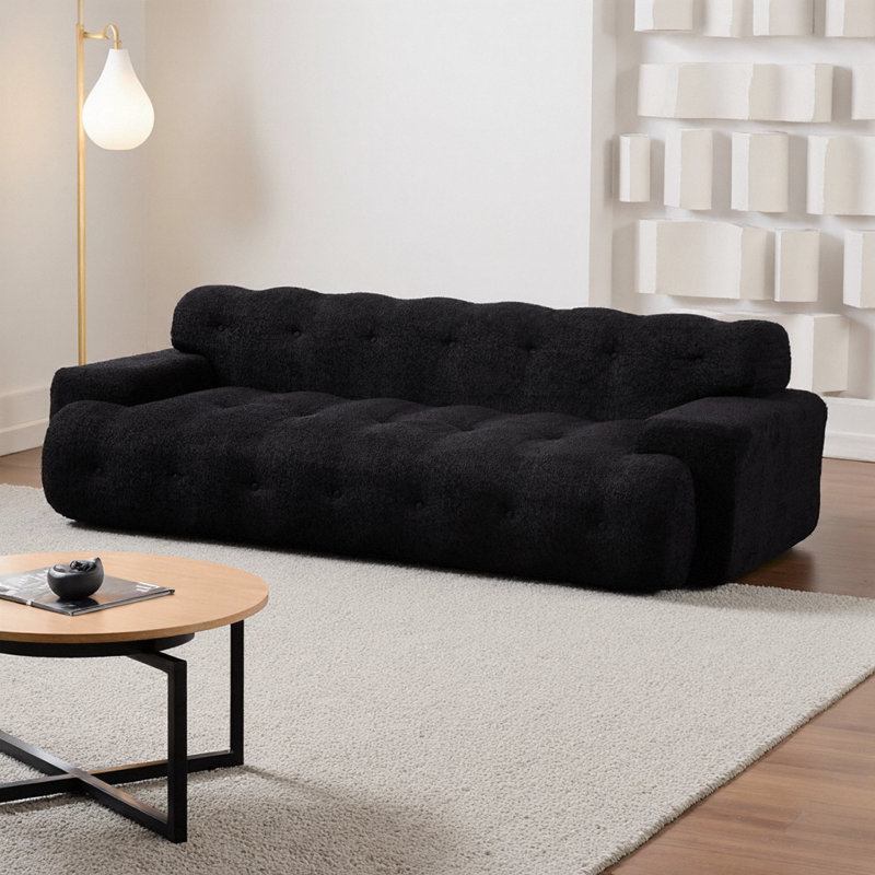 Canapé 87 po Cloud Comfort, Noir