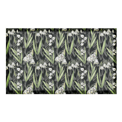 Belvedere Non-Slip Floral Doormat