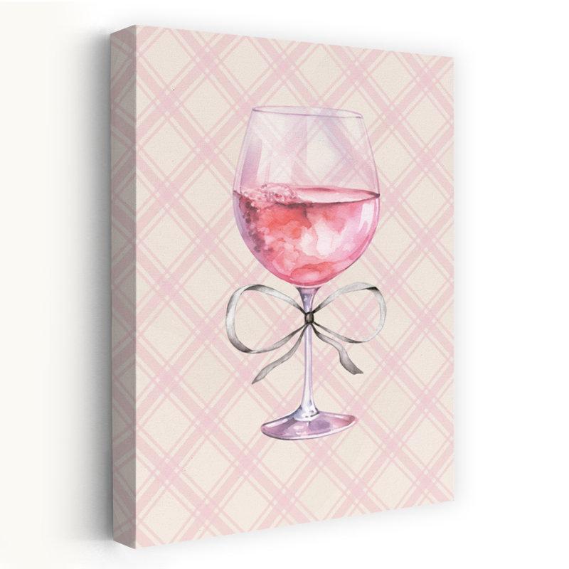 Yay For Rose - Verre à vin contemporain, H 16 po x l 24 po