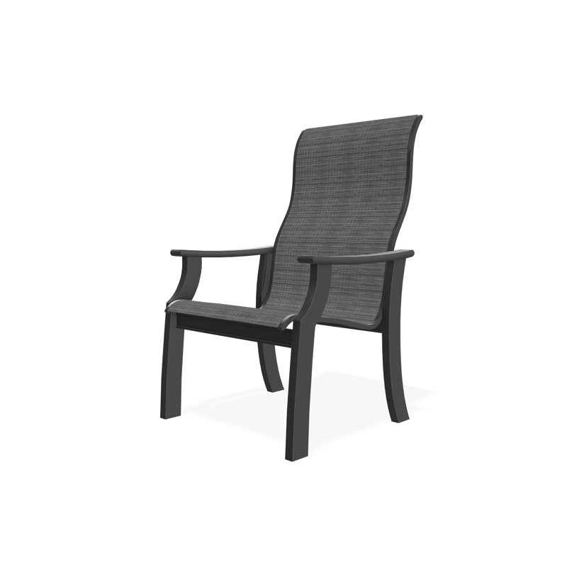 St. Catherine Polymer Outdoor Lounge Chair, Graphite, Destiny Steel