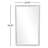 Metal Wall Mirror with Beaded Detailing-72058574