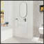 Meuble-lavabo mural 18 po avec lavabo en résine blanche et porte d'armoire à fermeture en douceur 18 po-415802170