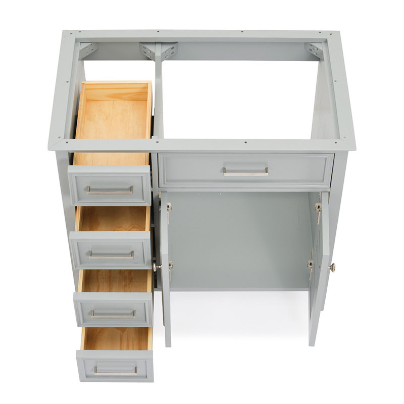 Base de meuble-lavabo simple 37 po Ferree, Gris