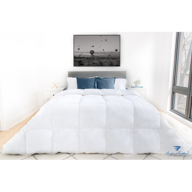 Dijon Summer 625 Fill Power White Duck Down 289TC Comforter, Full