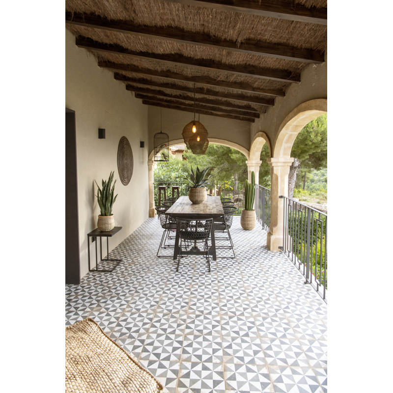 Bohemian Pots Handmade Cement/Bamboo Planter