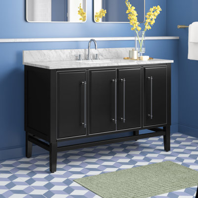 Ensemble de meuble-lavabo simple 49 po avec miroir Ewen