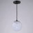 Neva 60 Watt 1-Light Matte Black Globe Pendant Light with White Art Glass Shade