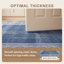 Tapis moderne minimaliste avec bordure géométrique en quartz, couleur marine, turquoise, gris, crème et rose. Lavable à la machine, antidérapant, à poils courts, pour l'intérieur et l'extérieur, adapté aux animaux domestiques. Convient au salon, à la chambre à coucher, à la salle à manger, à l'entrée, au corridor ou au bureau.-907954280
