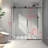 Frameless One Fixed And One Shifted Shower Door,70Mm 304 Stainless Steel Large Pulleys With Adjustable Soft Closing Function,With Nano Easy Cleaning,Stick Explosion-Proof Menbrance-115606832