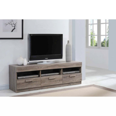 Florestine TV Stand In Rustic Oak