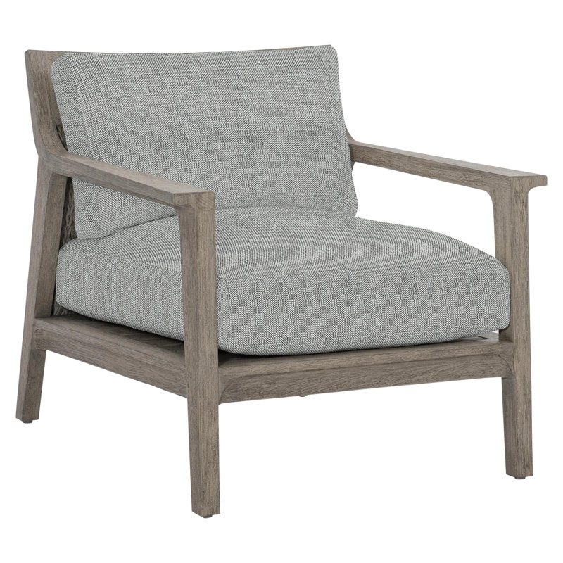 Ibiza Patio Chair with Cushions, Light Grey/Dark Grey Linen 6032-110