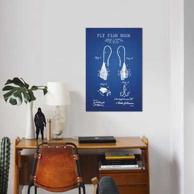 « charley d. caldwell fly fish fish », reproduction d’impression sur toile