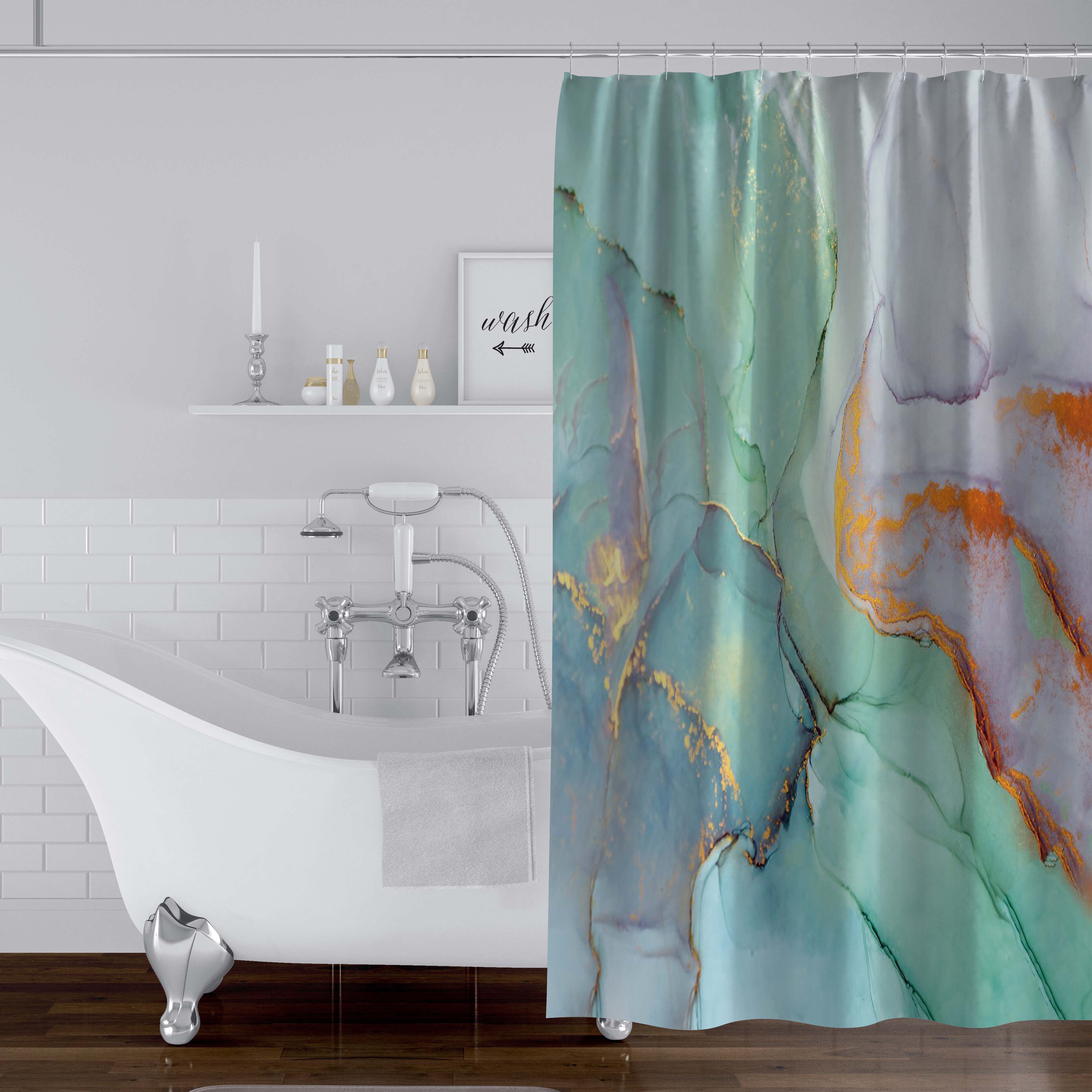 Everly Quinn Cliffside Shower Curtain & Reviews | Wayfair