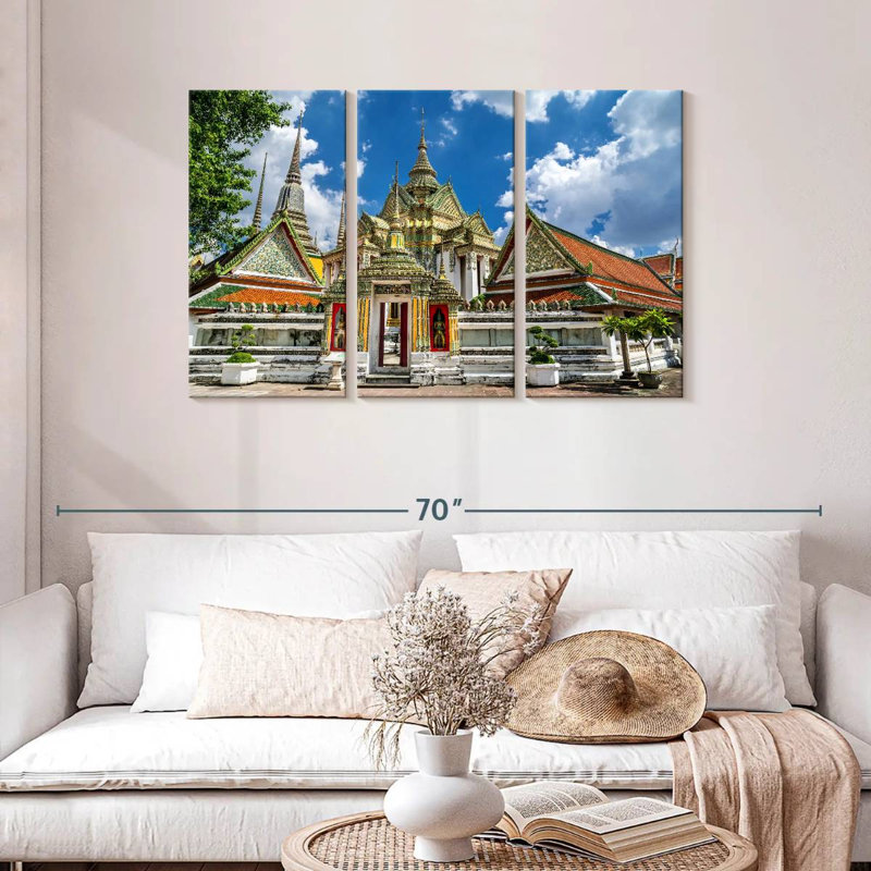 Wat Pho Temple, 28" H x 45" W