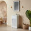 Meuble-lavabo simple autoportant de 18 po avec plateau entièrement assemblé