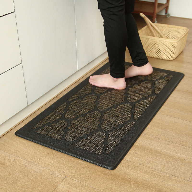 Tapis anti-fatigue Damien, Treillis espresso
