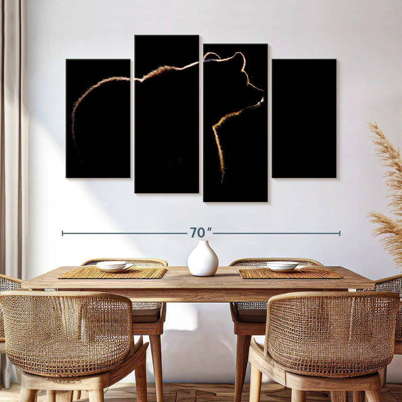 Brampt Bear Silhouette, 42" H x 68" W
