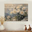 Pivoines près de la crête de montagne I - Art mural en bois pivoines - sur bois de pin naturel-1442525969