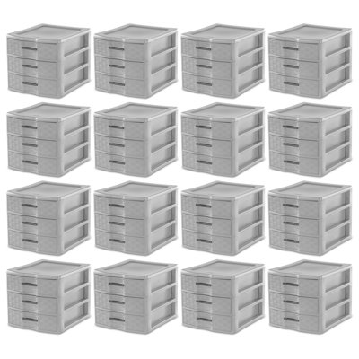 Rangement polyvalent 3 tiroirs Sterilite